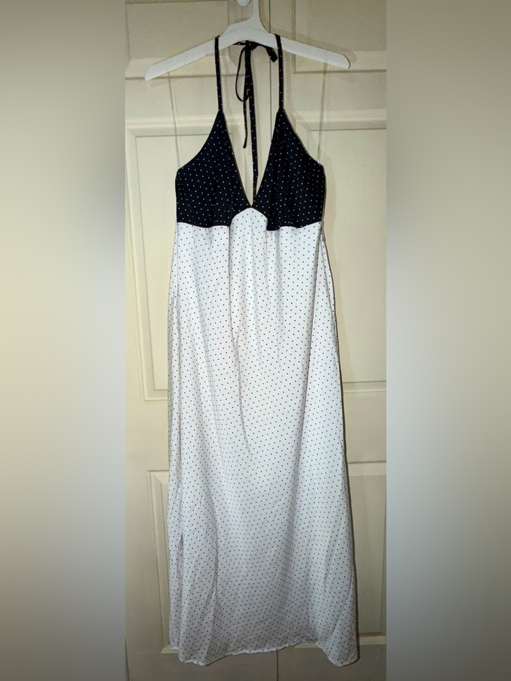 Wild Fable Polka Dot Halter Maxi Dress